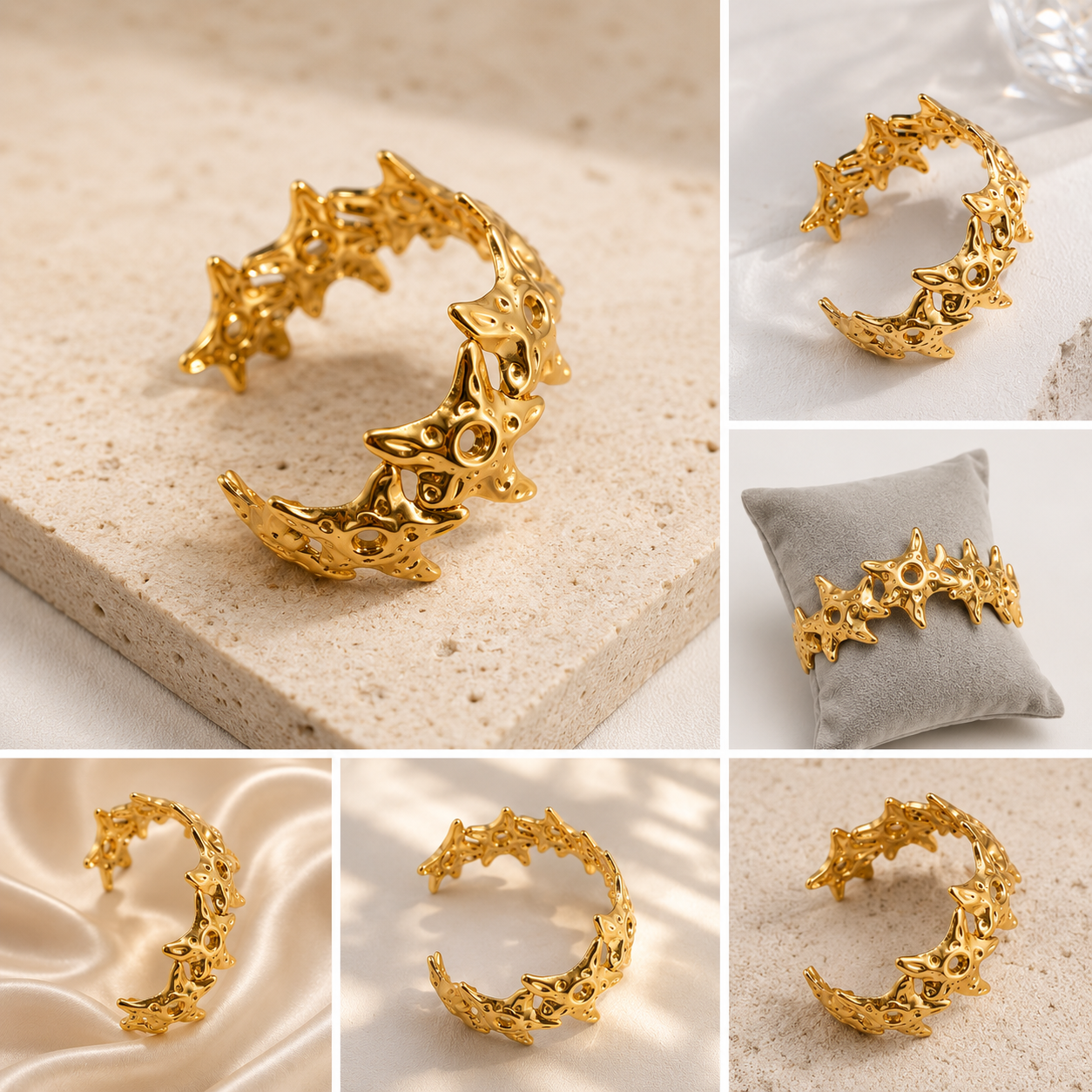Starfish Cuff Bracelet